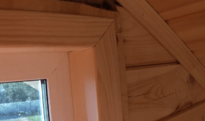Окосячка для окон в деревянном доме