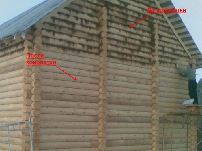 Отделка швов в деревянном доме