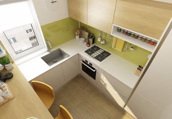 Дизайн маленькой кухни. Фото. Современные идеи