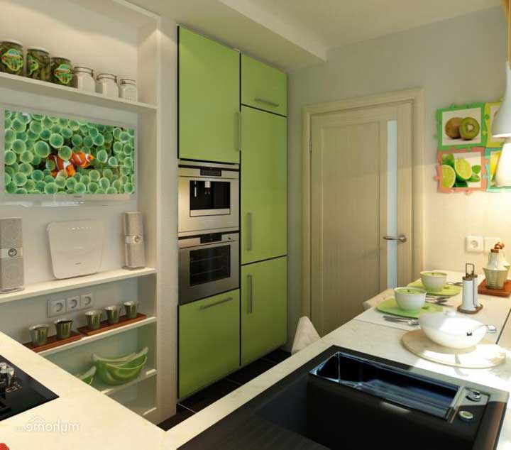 Дизайн маленькой кухни. Фото. Современные идеи