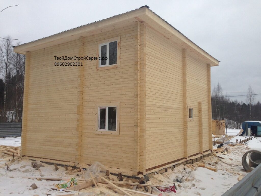 дом из профилированного бруса, построен в Ярославле, от компании ТвойДомСтройСервис.