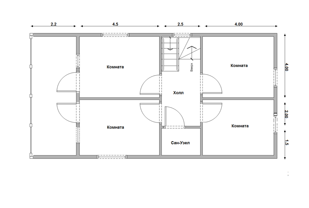 схема проект дома в чашу, от компании ТвойДомСтройСервис.
